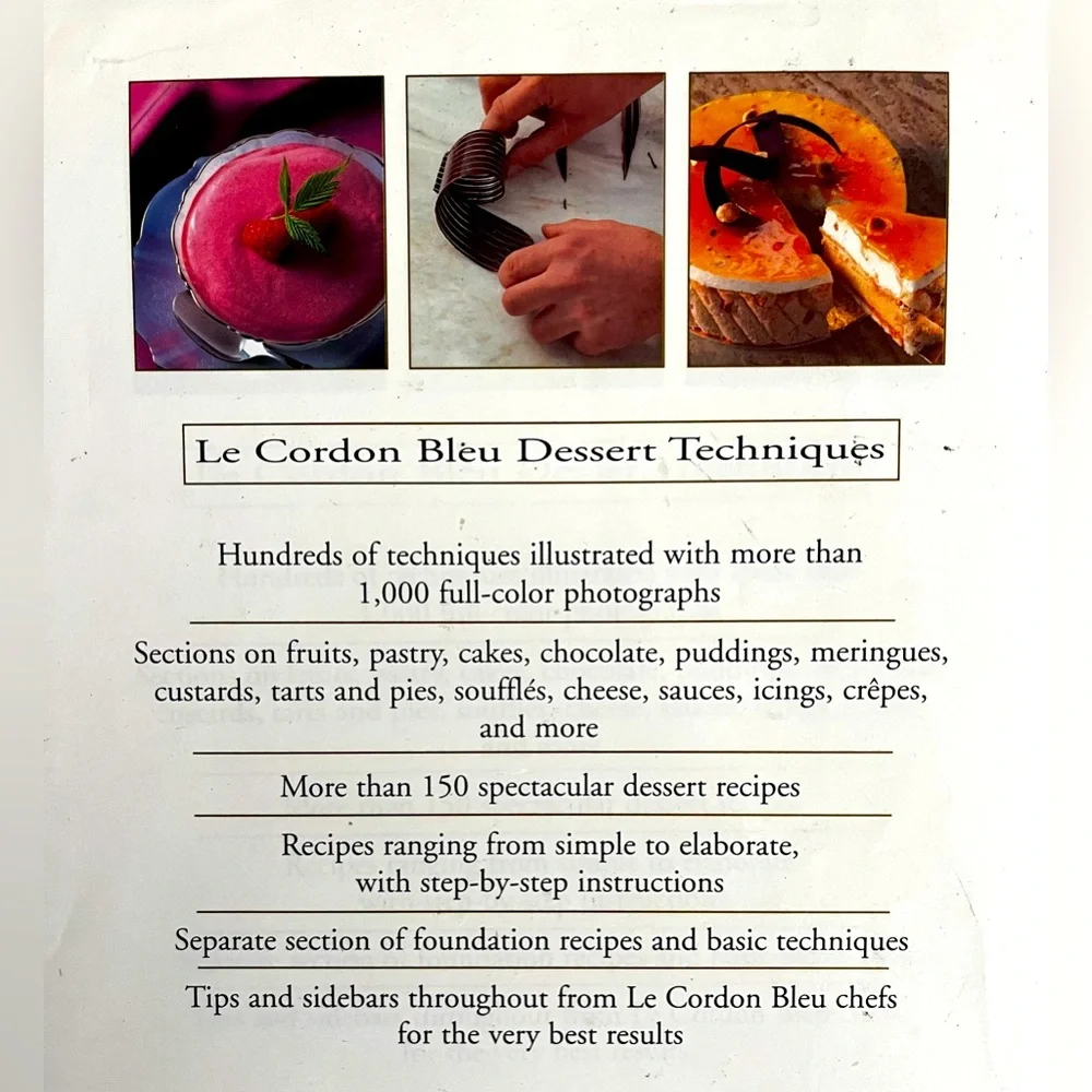 Le Cordon Bleu Dessert Book